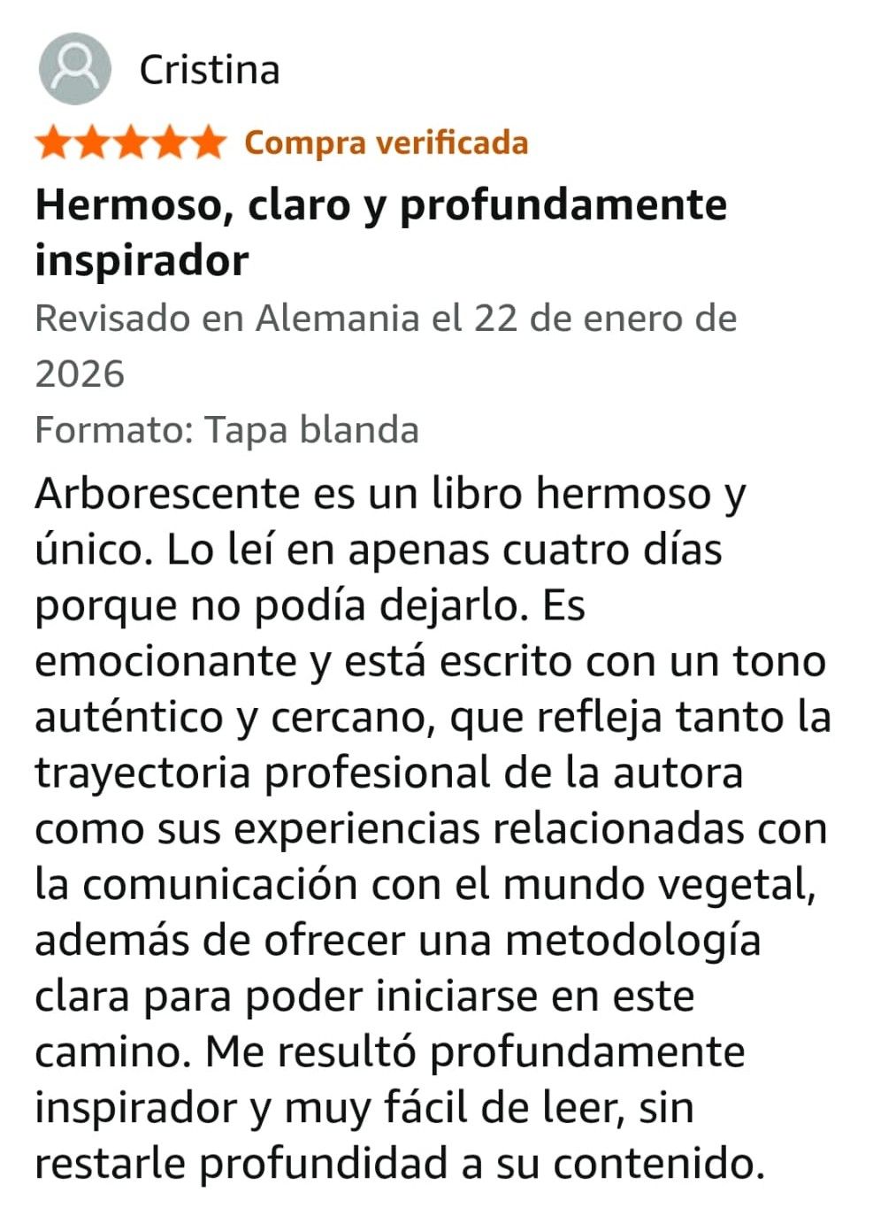 Reseña amazon